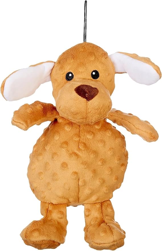 Petlou Dog Plush Toys,Interactive Stuffed Dog Squeaky Toys Chew Dog Toys for Medium Dog Small Large Dogs ,Dotty Friends Dog Toy (12 INCH, Dotty Friends-Dog)
