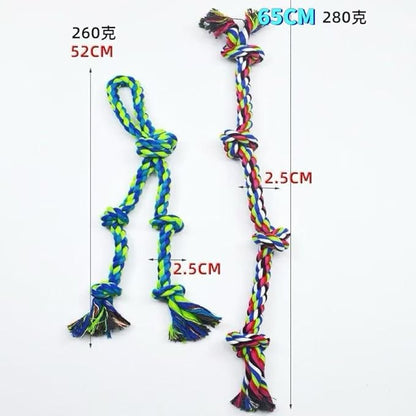 Dog Rope Toys for Small Dogs, Cotton Teething Chew Toys, Interactive Tug of War, 2 Pack (Picture Color)