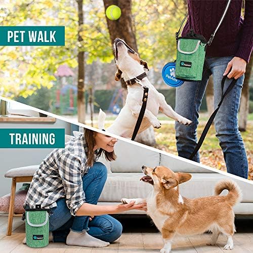 PetAmi Dog Treat Pouch, Large Hands-Free Training Bag, Green - Image 5