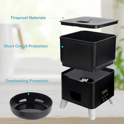 3L Automatic Cat Feeder with Heightened Pet Feeder Programmable Dog Feeder Suitable for Small and Medium Pet Feeders