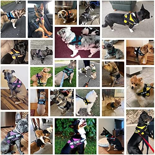 Dog Harness, No-Pull Reflective Dog Vest, Breathable Adjustable Pet Harness with Handle for Outdoor Walking - No More Pulling, Tugging or Choking (Purple, L) - Image 4