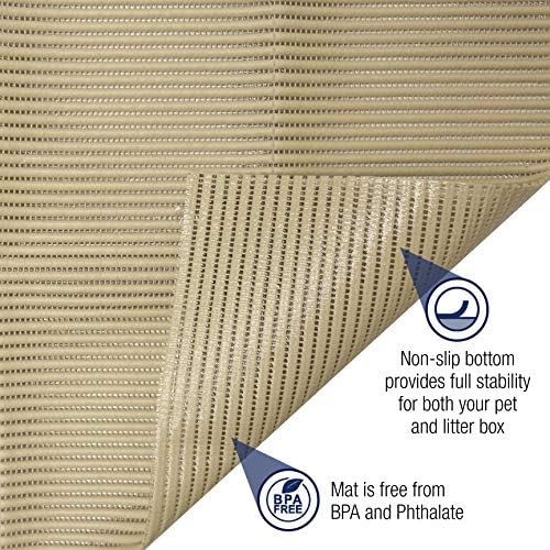Fresh Kitty Durable XL Jumbo Foam Litter Mat – BPA and Phthalate Free, Water Resistant, Traps Litter from Box, Scatter Control, Easy Clean Mats 40"x25" (9027) - Image 2