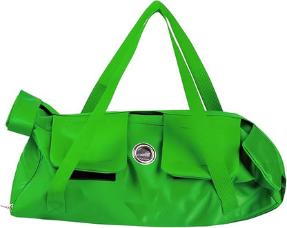 Dog & Cat Grooming Hammock 16.5 in, Pet Restraint Helper, Nylon Bag, Breathable Green, Cat and Small Dog Bathing