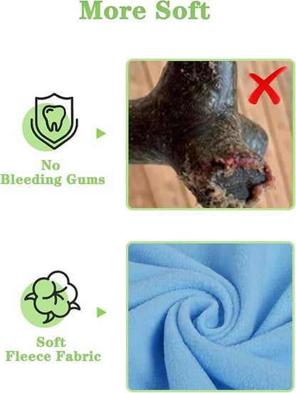 Baba&Nana Braided Fleece Dog Tug Toy, Assorted Colors Dog Rope Toy with Ball, Interactive Tug of War Dog Toy for Large & Medium & Agility Dogs 1PC - Ship a Random Style (Surprise Me!)
