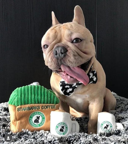 Haute Diggity Dog Starbarks Activity House, Plush Designer Dog Toys with Interactive Squeaker, Stimulating Pet Enrichment, Machine-Washable & Safe Materials for All Breeds, One Size