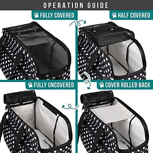 PetAmi Small Dog Purse Carrier, Airline Approved Soft Sided Tote, Polka Dot - Image 5