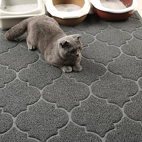 LittleTiger Cat Litter Mat, XL Super Size, Phthalate Free, Easy to Clean, 46x35 Inches, Durable, Soft on Paws, Large Litter Mat. - Image 6