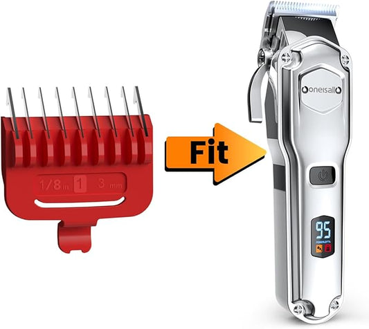 oneisall 3mm red Metal Combs for Dog Clippers