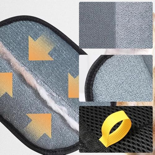Pet Hair Remover Hair Removal Glove for Dogs & Cats Reusable Pet Hair Brush Mitt Pet Supplies for Couch, Carpet, and Car Seat - Image 2