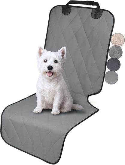 VIVAGLORY Dog Front Seat Cover Seatflex Car Seat Protector for Dog, Car Cover for Pet, Front Single Bucket Captain Chair Protector, Standard, Grey, 1Pack