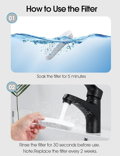 8 Pcs Pet Water Fountain Filters for W600 Model Dog Fountain,Replacement Large Dog Fountain Filters for Dogs and Cats