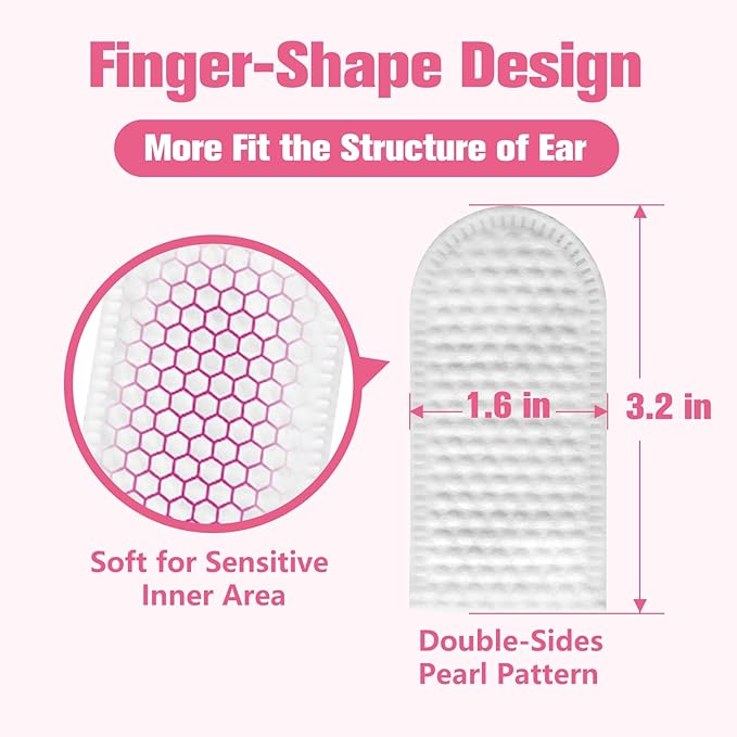 Dog Ear Finger Wipes,Gently Remove Ear Wax & Dirt,Relieve Ear Itching. All Natural Ingredients Dog Ear Wipes.Safe & Gentle Ear Wipes for Dog & Cat - 50 Count