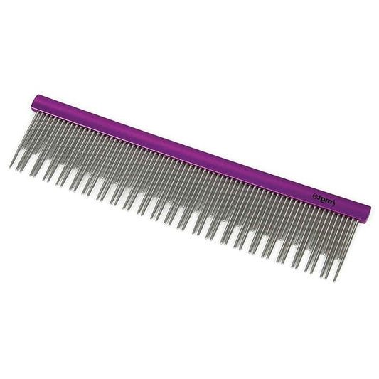 Dog and Cat Grooming Combs Contour Custom Coat Fur Finishing Shape Fluff Style and Primp (6.5 inch Long and Short Pin Comb)