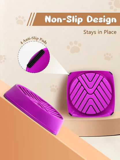 KASBAH Slow Feeder Dog Bowls Large Breed, 5 Cups Capacity for Wet & Dry Food, Puzzle Maze Bowl for Fast Eaters, Non-Slip Base, BPA Free, Helps Prevent Bloat and Aid Digestion