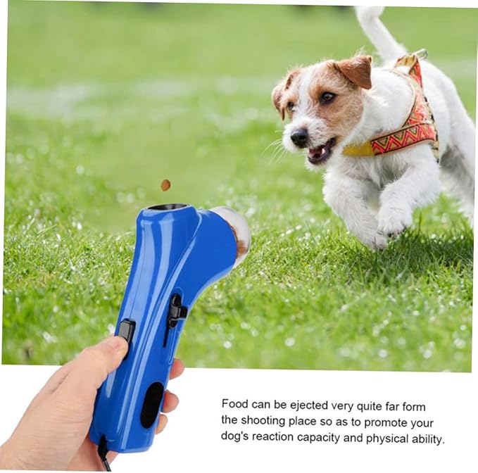 POPETPOP 2pcs Dog Treat Launcher Interactive Snack Feeder for Dogs Cats Catapult Toy Comfortable Grip Fun Training Tool for Engaging Pet Playtime