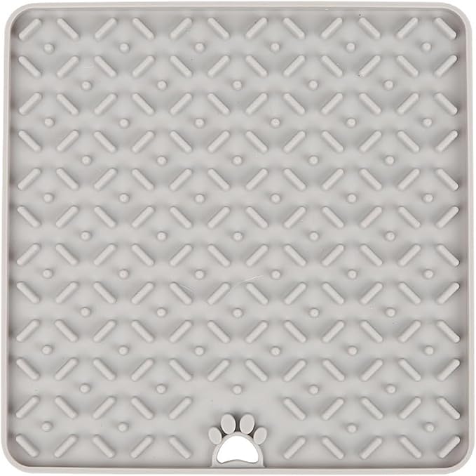 Pet Placemat, Silicone Slow Feeder Mat for Cats and Dogs - Lick Mat & Food Pad with Non-Slip Base for Mess-Free Eating, Stress Relief, and Portion Controlv(C)