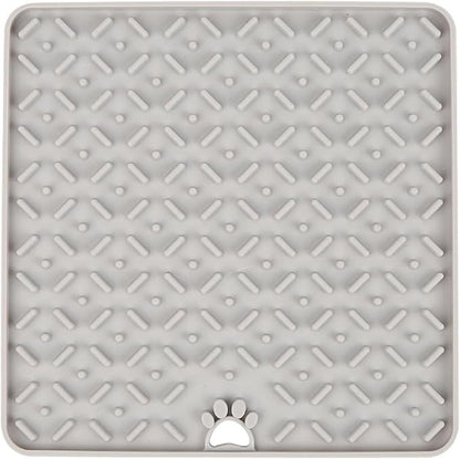 Pet Placemat, Silicone Slow Feeder Mat for Cats and Dogs - Lick Mat & Food Pad with Non-Slip Base for Mess-Free Eating, Stress Relief, and Portion Controlv(C)