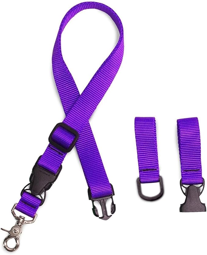 The Buddy System Accessories for Our Dog Leashes Made in USA (Extra Buddy, Regular Dog Purple)