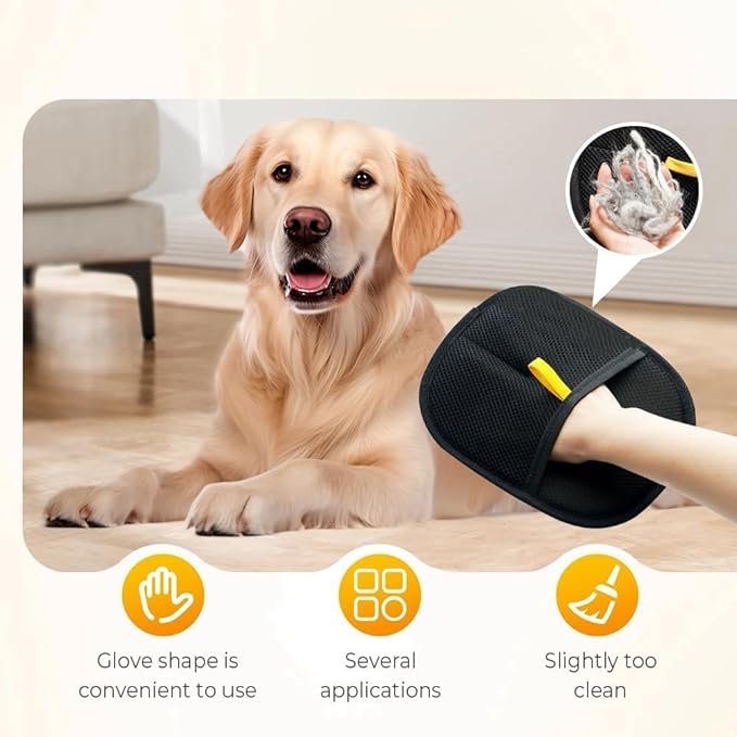 for Yomi Pet Hair Remover Glove, Cat Grooming Gloves, Reusable Static Removal Glove for Pet Hair, Versatile Dog Grooming Gloves for Couch, Furniture, Carpet, Car Seat (1PCS)