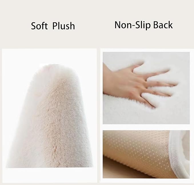 Soft Cat Window Sill Pet Pad Perch,Fluffy Windowsill Mat Pillow Seat Bed for Pet, Cat Cushion for Window Sill Pet Window Mat (Beige, 12"x35")