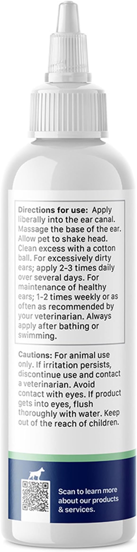 Stratford Pharmaceuticals Ear Cleaner & Drying Solution for Dogs & Cats w/Aloe Vera to Wash Debris, Wax, Odor & Irritation Relief, Sweet Pea Vanilla Scent, 8 oz