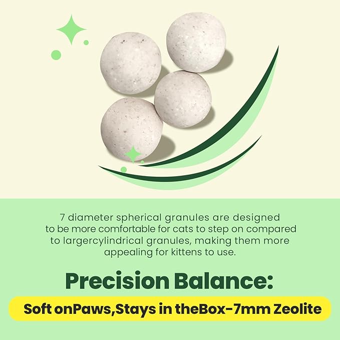 Enhanced Cat Litter Pellets 18 lbs, Long-Lasting Odor Control, Generic Litter Pellets Refills Exclusively for Dual-Layer Litter Box Systems, Zeolite, Non-climping, Not Low-Tracking