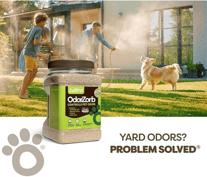 Zeofill Backyard Deodorizer – Eliminates Pet Urine Odors on Potty Patches, Artificial Turf, Grass, Lawns, Patios, Concrete & Playgrounds | Dog, Cat Litter Box Odor Eliminator & Freshener | 8 lbs.