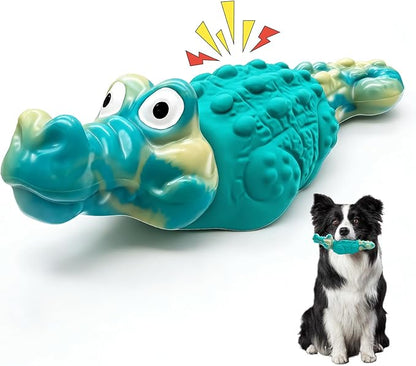 WinTour Tough Dog Toys for Large Dogs, Indestructible Dog Toy for Aggressive Chewers with Squeaky, Durable Chew Toys to Keep Them Busy for Medium and Large Breeds, Interactive Heavy Duty Bones