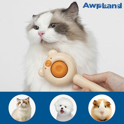 Dog Brush for Shedding, Gentle Self Cleaning Pet Brush with Release Button for Cats and Dogs, Easy to Remove Loose Hair Daily Grooming Tool During Shedding Season