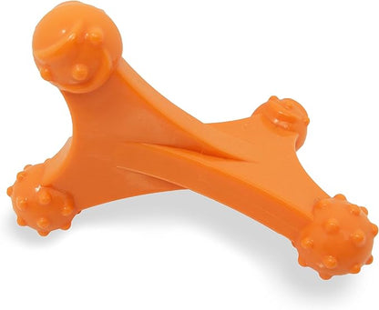 Nylabone Power Chew Axis Bone Chew Toy for Dogs, Dog Toys for Aggressive Chewers, Bacon Flavor, X-Large/Souper - 50+ lbs. (1 Count)