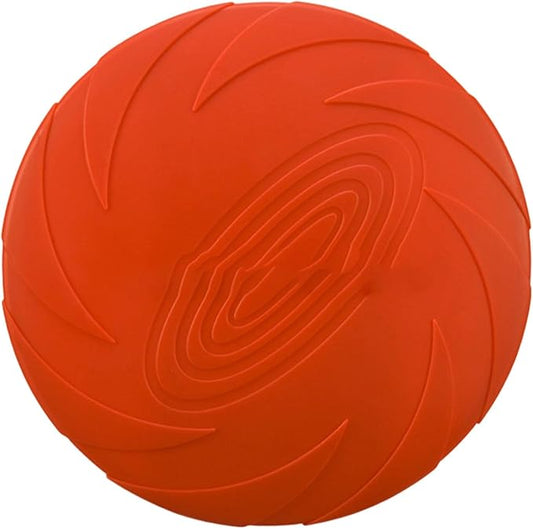 Nonslip Dog Flying Discs Chew Outdoor Toy Rubber Soft Training Exercise for Active Pet Outdoor Fetching Toy for Dog
