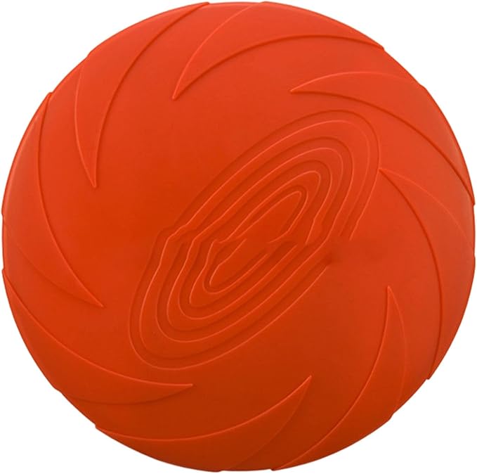 Nonslip Dog Flying Discs Chew Outdoor Toy Rubber Soft Training Exercise for Active Pet Outdoor Fetching Toy for Dog