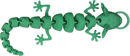 Pineapple Lizard Cat Toy Wand Attachment, Cat Wand Toy Refill, Interactive Cat Toys for Indoor Cats (Green)
