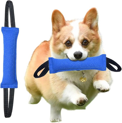 Clysoru tug Toy for Dogs Tug of War Dog Puppy Bite with 2 Strong Handles Made Durable Tear Resistant Stitches