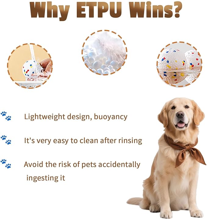 ETPU Dog Toys 3-Piece Set for Large Breeds - Super Bounce Ball, Tug-of-War Pull Ring & Football, Heavy Duty Chew Resistant Toys for Aggressive Chewers, Outdoor Fetch & Interactive Play