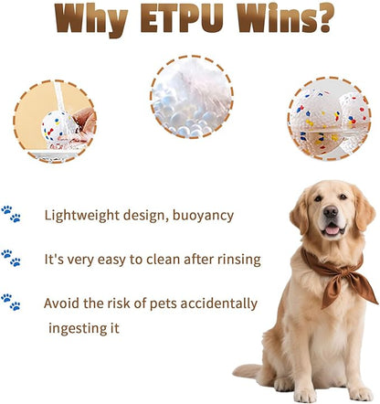 ETPU Dog Toys 3-Piece Set for Large Breeds - Super Bounce Ball, Tug-of-War Pull Ring & Football, Heavy Duty Chew Resistant Toys for Aggressive Chewers, Outdoor Fetch & Interactive Play