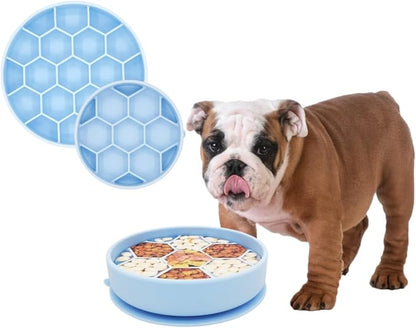 Mr. Peanut's Interactive Slow Feed Dog Bowl, Fun Healthy Bloat Stop Feeder (Small)