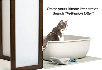 PetFusion BetterBox Non-Stick Large Litter Box, Pet Safe Coating for Easier Cleaning, Open Top Promotes Healthy Usage, Made of Stronger ABS Plastic