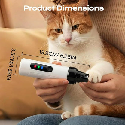 Dog Nail Grinder, 2026 New Silent Pet Nail Grinder, Electric Dog Nail Trimmers with 2 Speed, Quiet Pet Nail Trimmer for Small Medium Large Cats Dogs (Standard + 1 Grinding Head)