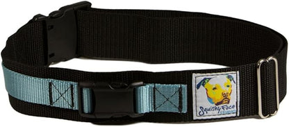 Squishy Face Studio Hands Free Dog Leash Belt - Medium-Large - Ocean Blue