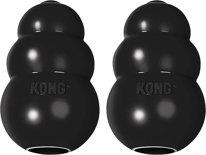KONG Extreme Dog Toy - Fetch & Chew Toy - Treat-Filling Capabilities & Erratic Bounce for Extended Play Time Most Durable Natural Rubber Material - for Power Chewers - for X-Large Dogs (Pack of 2)