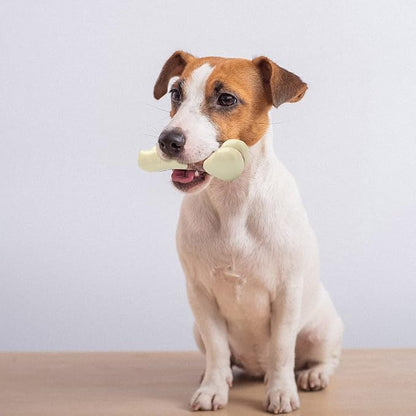 Tikaton Dog Chew Toys for Aggressive Chewers, Peanut Butter Flavor Durable Dog Teething Chew Toys Bones for Large/Medium/Small Puppies