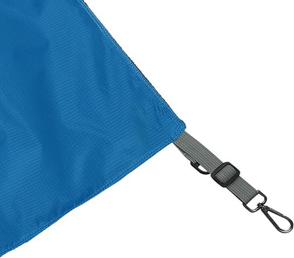 Unomor Waterproof Nylon Pet Hanging Bed, Double-Sided Cat Hammock with Thickened Fabric, Blue, Four Seasons Use for Indoor Cage and Small Pets