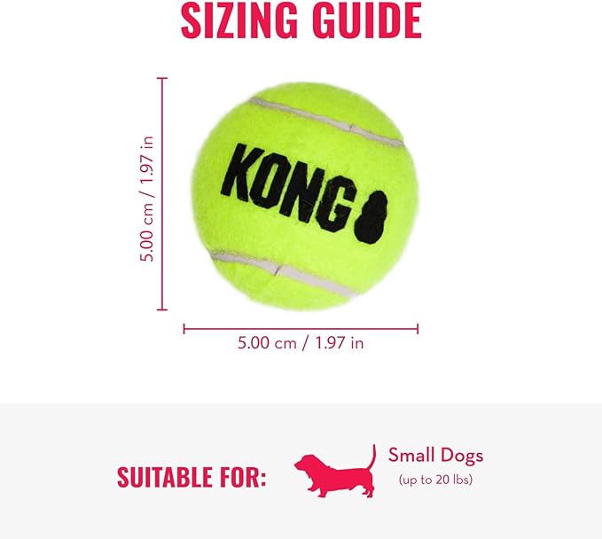 KONG Cozie Ali Alligator & SqueakAir Balls (3 Pack) - Dog Fetch & Chew Toys for Fun - Soft Toy Alligator for Indoor Play - Durable Dog Toy Balls for Outdoor Play - for Small Dogs
