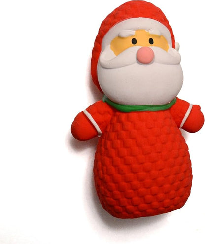WantChew Latex Dog Squeaky Chew Toy Chrismas Series (Santa)