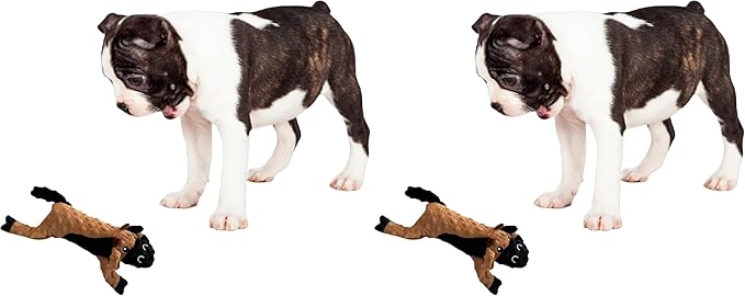 SPOT Skinneeez Extreme Stuffers Cow - Stuffing Free Dog Toy with Squeaker & Rip Stop Mesh Lining for Durability- Insert Plastic Bottle for Extra Crunch, for Small to Medium Puppies & Dogs - 14in