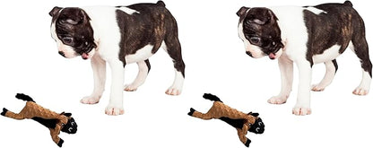 SPOT Skinneeez Extreme Stuffers Cow - Stuffing Free Dog Toy with Squeaker & Rip Stop Mesh Lining for Durability- Insert Plastic Bottle for Extra Crunch, for Small to Medium Puppies & Dogs - 14in