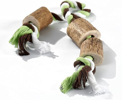 Buck Bone Organics Elk Antler Cotton Rope Chew Toy (Large/Jumbo)