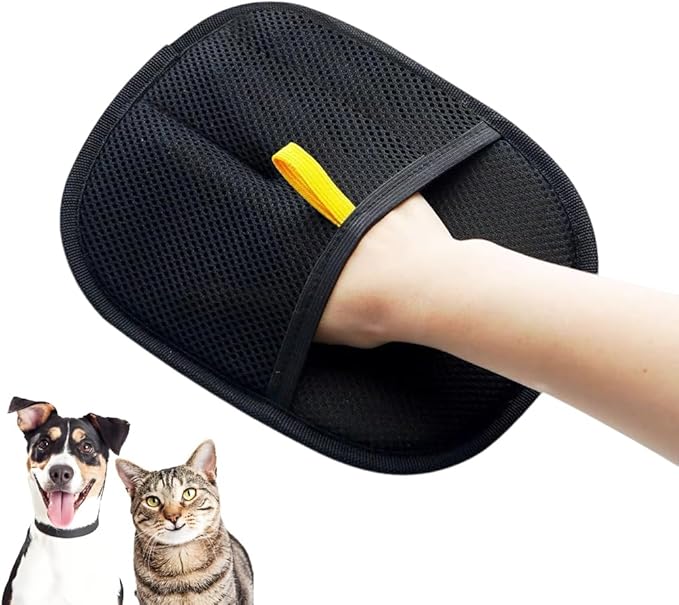 Pet Hair Removal Glove, Electrostatic Pet Grooming Gloves for Cat and Dog, The Tool of Pet Hair Remover, Reusable Pet Hair Remover for Couch, Furniture, Clothes, Easy Cleaning,Grooming Gloves-1 PCS