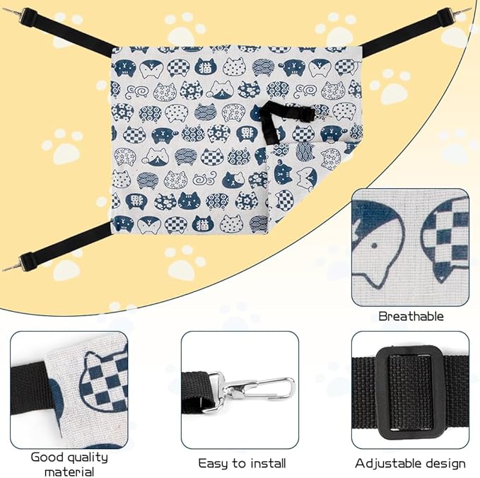 Ferret Cage Kitten Bed Hammock - Guinea Pig, Rat, Chinchilla, Hamster, Cat & Rabbit Cage Accessories